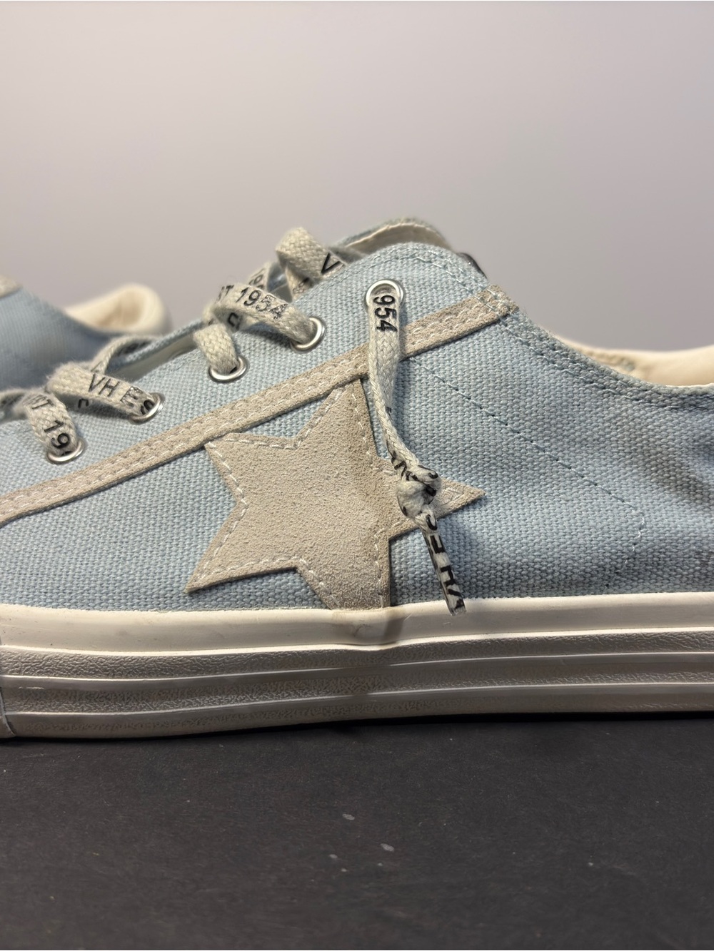 Vintage Havana Suzzie Denim Mix Blue Star Sneakers Size 10 No Tie VH EST 1954